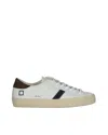 Date Hill Low Leather Stripe Sneakers In White