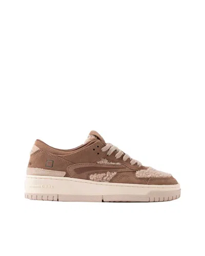 Date Sneakers Torneo Teddy Beige In Multi