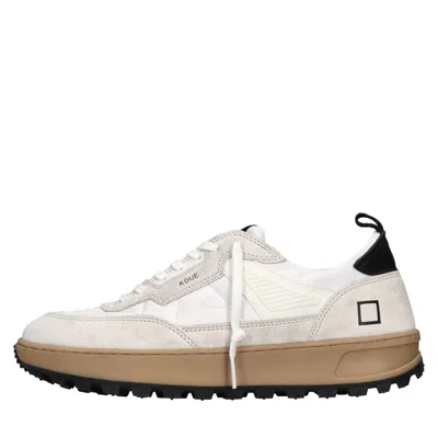 Date D.a.t.e. Sneakers In Bianco Chiari E Naturali