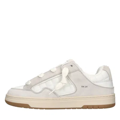 Date D.a.t.e. Sneakers In Bianco Chiari E Naturali