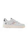 Date White And Silver Court 2.0 Basic Sneakers In Multi
