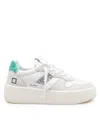 Date D.a.t.e. Leather Platform Sneakers In White