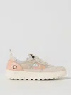Date Kdue Sneakers In Rose-pink Leather And Fabric In 粉色