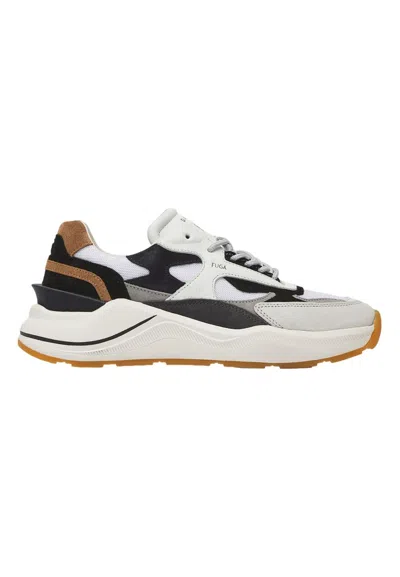 Pre-owned Date D.a.t.e. Sneakers Fuga Classic White-cuoio M411 Fg Cl Wi