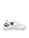 Date Fuga Sneakers In White Suede And Fabric In White