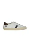 Date Hill Low Leather Stripe Sneakers In White