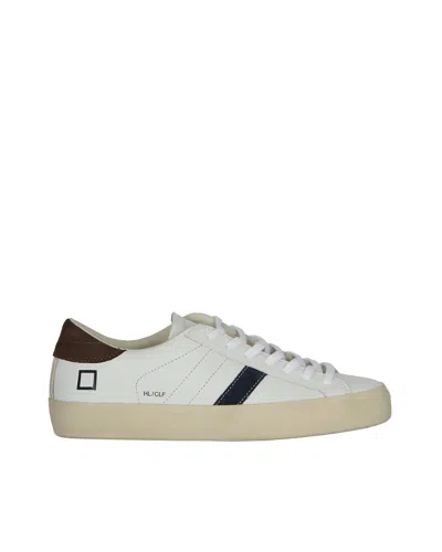 DATE SNEAKERS HILL LOW CALF WHITE/BROWN
