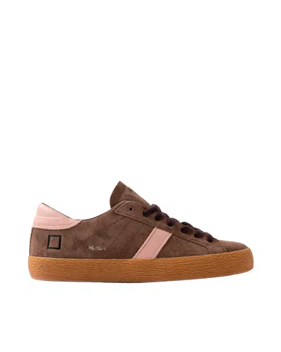 Date Sneakers Hill Low Suede Taupe In Brown