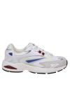 Date Sn23 Sneakers In White Leather And Fabric In White