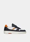 Date D. A.t. E. Man Sneakers Midnight Blue Size 7 Leather In Blue