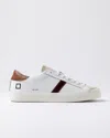 Date Leather Striped Sneakers In Animal Print