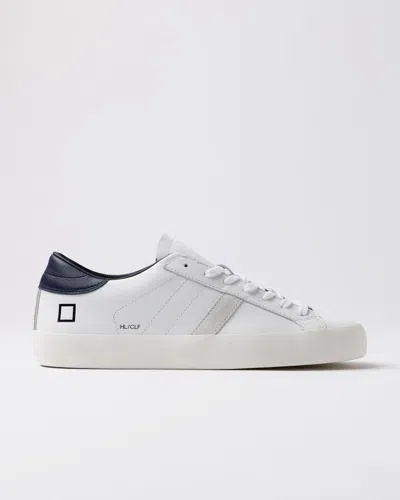 DATE SNEAKERS MAN DATE M431-HL-CA-WL HILL LOW CALF WHITE BLUE