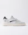 Date Suede-leather-panel Sneakers In Gray