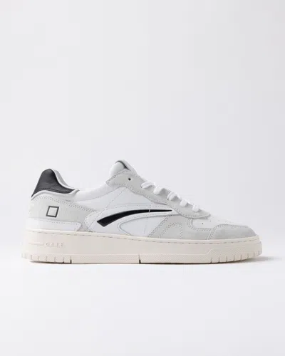 DATE SNEAKERS MAN DATE M431-TP-BA-WK TOURNAMENT PURE BAISC WHITE BLACK