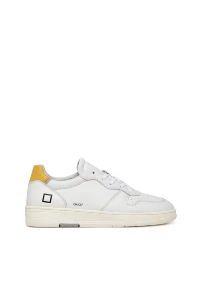 Date Sneakers Man  M997-cr-ca-hy - Court Calf White Yellow