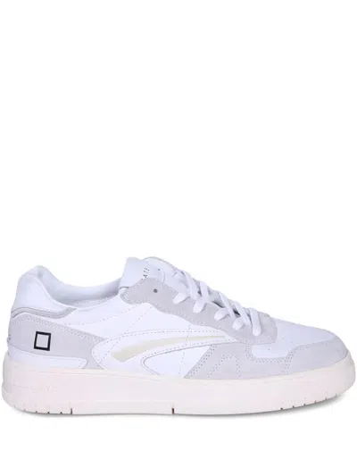 Date Sneakers Mit Kontrasteinsatz In White