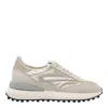 Date Athleta Laminated Platinum Sneakers In Neutral
