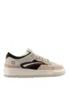 Date Low-top Sneakers In Logic Fondo Crust Leather And Suede In Nude