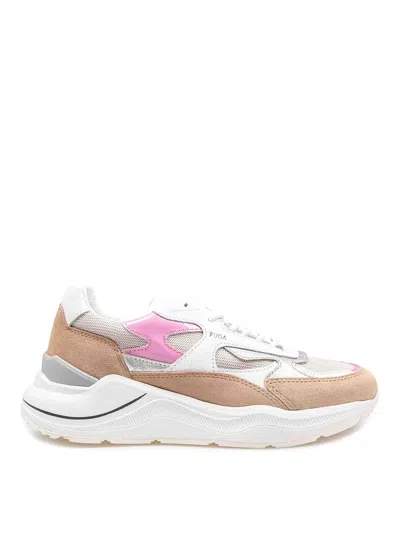 Date Sneakers Sports Sports In Ivory/pink