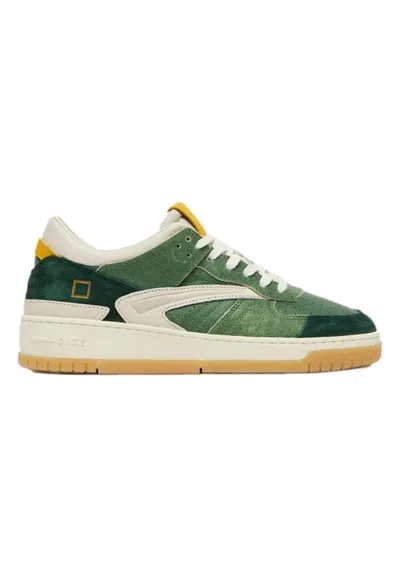 Pre-owned Date D.a.t.e. Sneakers Torneo Colored Green M411 To Co Gr