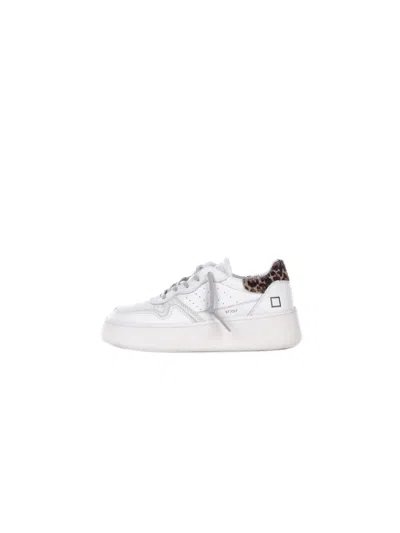 Date Sneakers White In Bianco Chiari E Naturali