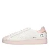 Date D.a.t.e. White Leather Base Island Sneakers In Bianco Neutri