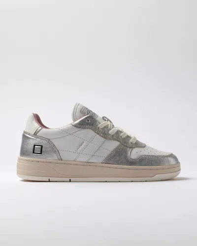 Date Sneakers Woman  W421-cr-sh-ws Court Shiny White/silver