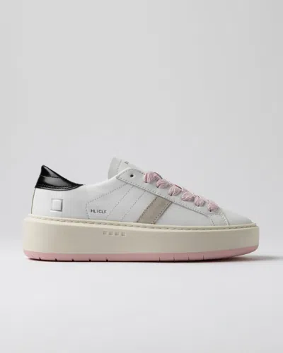 DATE SNEAKERS WOMAN DATE W421-HP-CA-WB HILL PLATFORM WHITE/BLACK