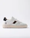 Date Court 2.0 Vintage Sneakers In White Suede And Leather In White