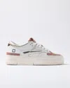 Date Sneakers Woman  W431-to-sh-wm Shiny White Platinum In Multi