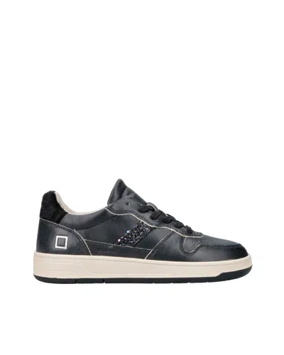 DATE SNEKERS COURT 2.0 VINTAGE CALF BLACK
