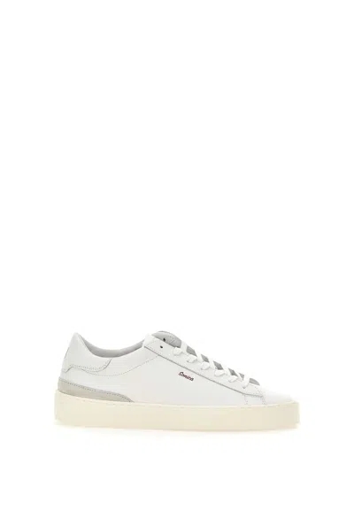 Date Sonica Calf Leather Sneakers In White