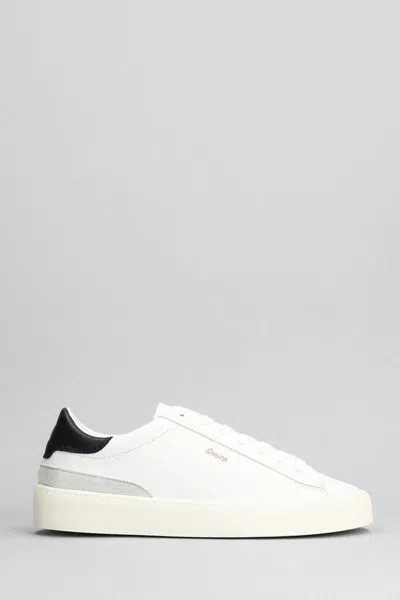 Date Sonica Leather Trainers In White