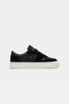 Date Studio Calf Sneaker Black In Black