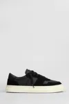 Date Studio Calf Sneaker Black In Black