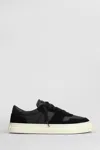 Date Studio Calf Sneaker Black In Black