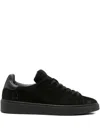 Date Suede Lace-up Low-top Sneakers In Black