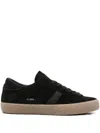 Date Suede Lace-up Low-top Sneakers In Black