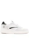 Date Suede-leather-panel Sneakers In White