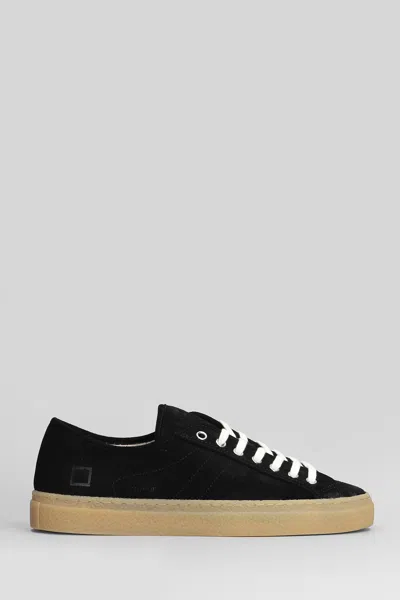 Date Tender Pop Sneakers In Black Suede