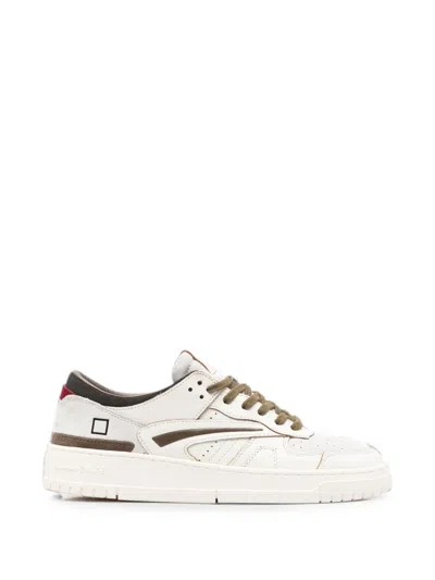 Date Torneo Lace-up Sneakers In White
