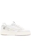 Date Torneo Pure Sneakers In White Suede And Leather In White