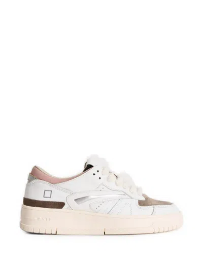 Date Torneo Panelled Sneakers In White
