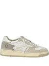 Date Torneo Perforated-panel Sneakers In Brown