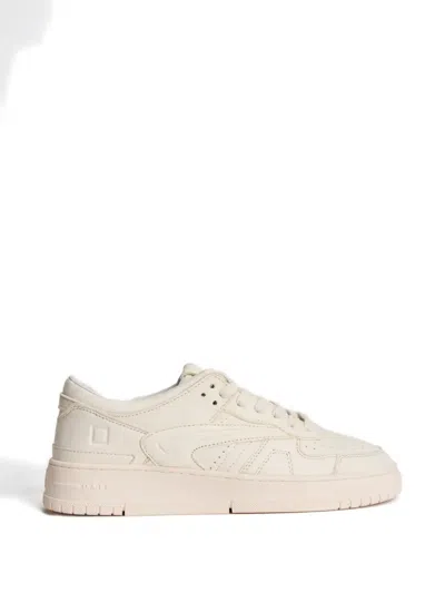 Date Torneo Perforated Sneakers In Neutral