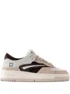 Date Low-top Sneakers In Logic Fondo Crust Leather And Suede In Multi