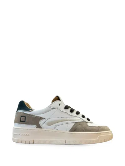 Date Torneo Pure Calf Sneakers In White