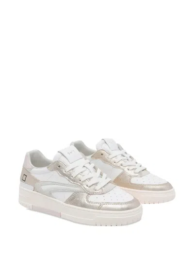 Date Torneo Pure Laminated Sneakers In Neutral