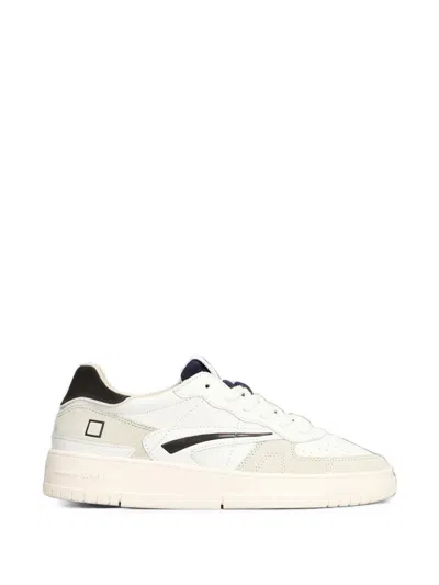 Date Torneo Pure Panelled Leather Sneakers In Multi