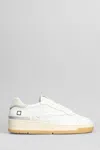 Date Torneo Pure Sneakers In White Leather In White